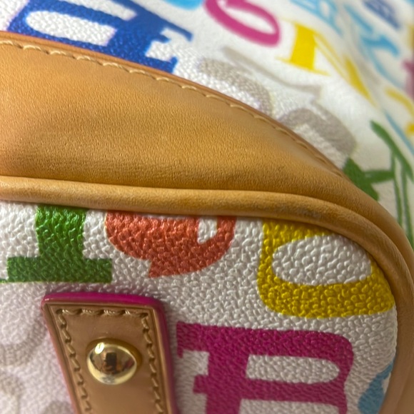 NWOT, Auth Dooney & Bourke large Bag/satchel, rainbow zipper, collectible - Picture 8 of 15